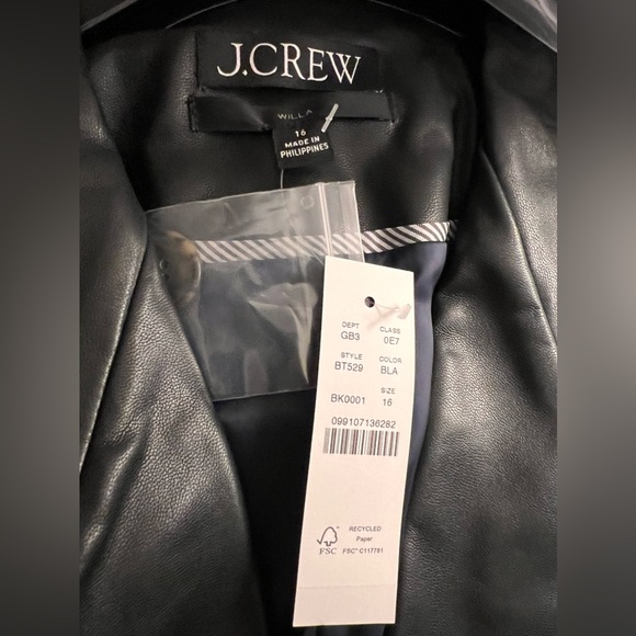 J.Crew Willa blazer in faux leather - Picture 11 of 11